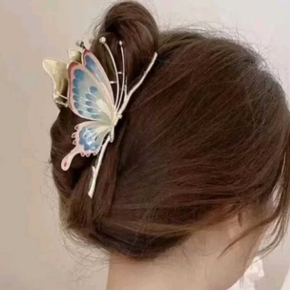 NWT Butterfly Womens Luxury Fashion Clip Barrette Hair Candy Wedding Prom